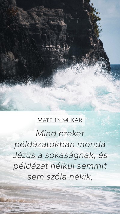 Máté 13:34 KAR Bible Verse Image