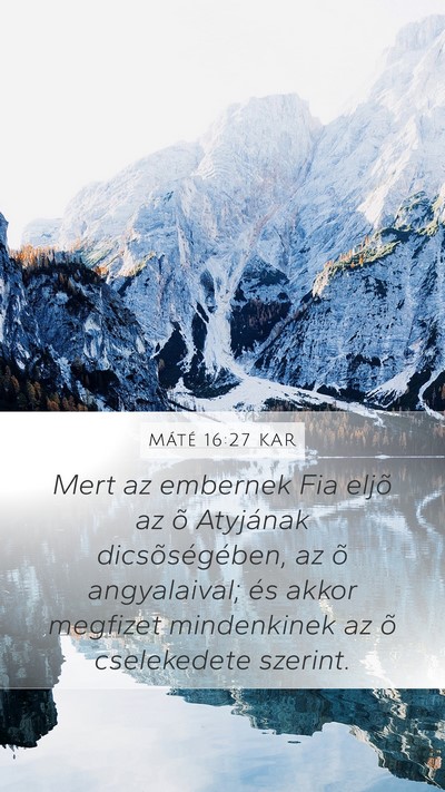 Máté 16:27 KAR Bible Verse Image