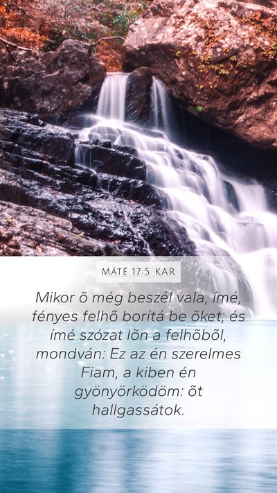 Máté 17:5 KAR Bible Verse Image