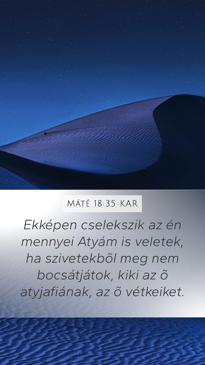 Máté 18:35 KAR Bible Verse Image