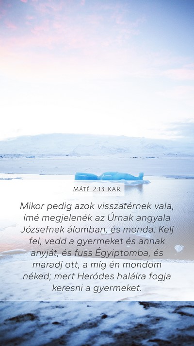 Máté 2:13 KAR Bible Verse Image
