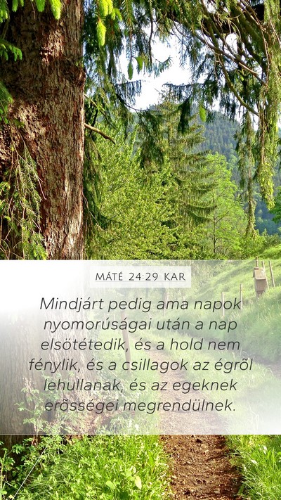 Máté 24:29 KAR Bible Verse Image