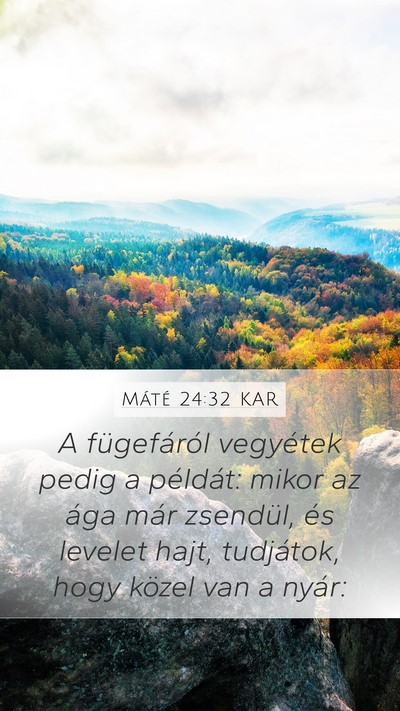 Máté 24:32 KAR Bible Verse Image