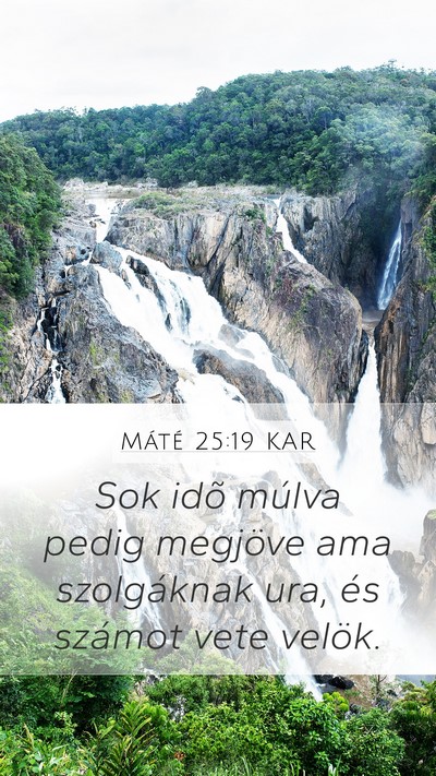 Máté 25:19 KAR Bible Verse Image