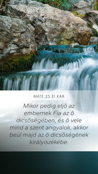 Máté 25:31 KAR Bible Verse Image