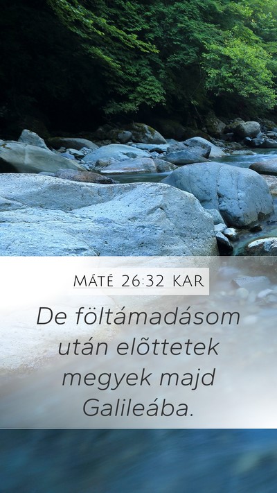 Máté 26:32 KAR Bible Verse Image
