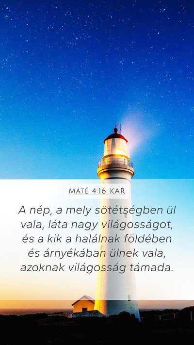 Máté 4:16 KAR Bible Verse Image