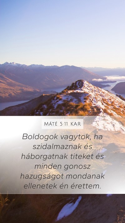 Máté 5:11 KAR Bible Verse Image