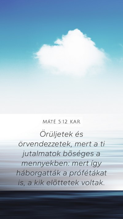 Máté 5:12 KAR Bible Verse Image
