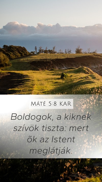 Máté 5:8 KAR Bible Verse Image