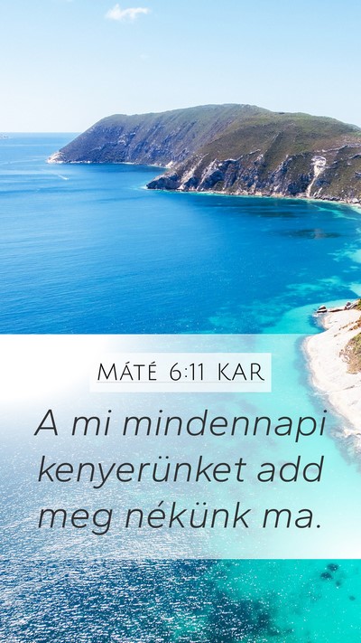 Máté 6:11 KAR Bible Verse Image