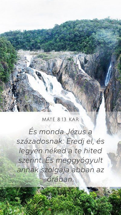 Máté 8:13 KAR Bible Verse Image