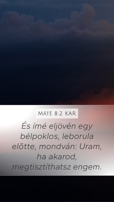 Máté 8:2 KAR Bible Verse Image