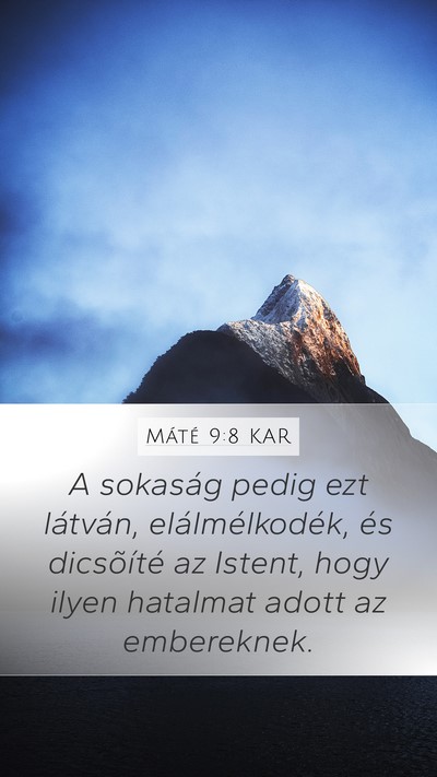 Máté 9:8 KAR Bible Verse Image