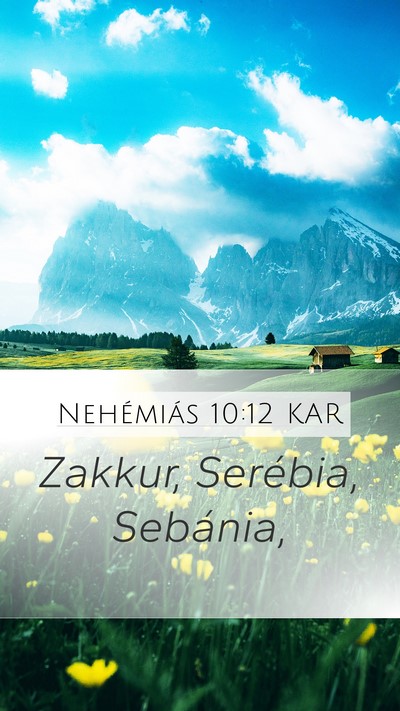 Nehémiás 10:12 KAR Bible Verse Image