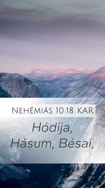 Nehémiás 10:18 KAR Bible Verse Image