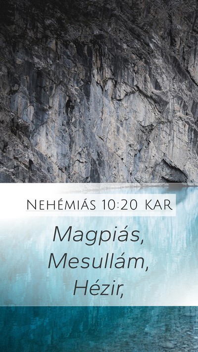 Nehémiás 10:20 KAR Bible Verse Image