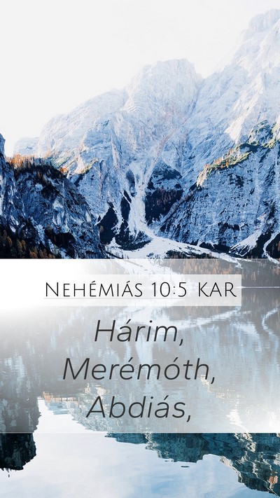 Nehémiás 10:5 KAR Bible Verse Image