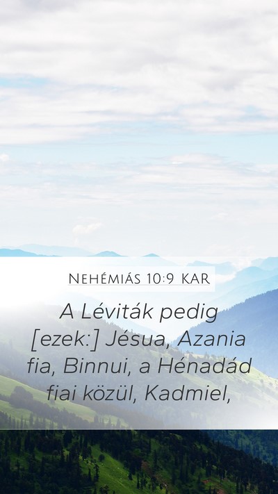 Nehémiás 10:9 KAR Bible Verse Image