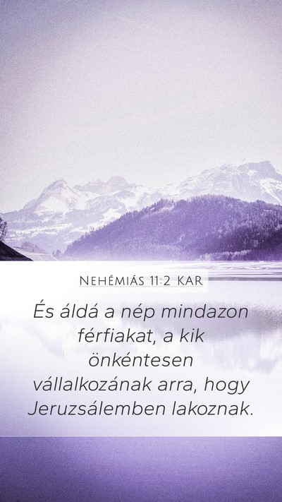 Nehémiás 11:2 KAR Bible Verse Image
