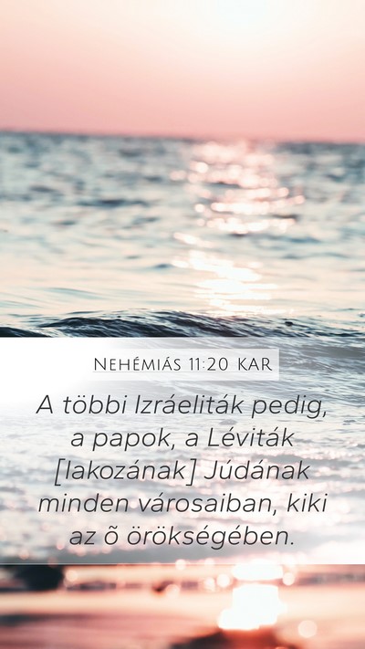 Nehémiás 11:20 KAR Bible Verse Image