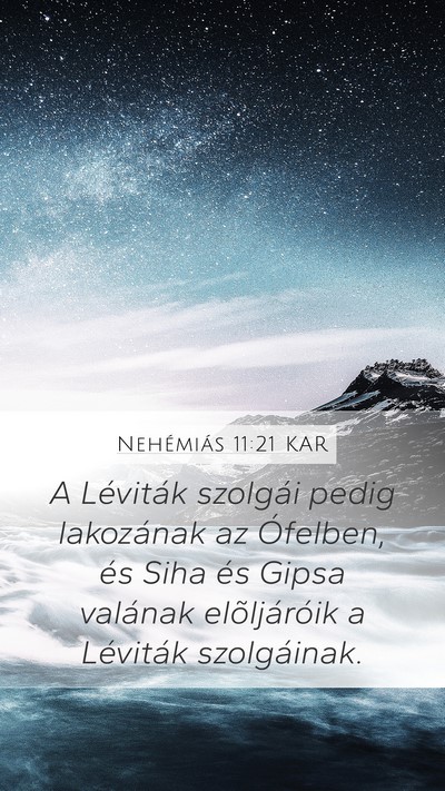 Nehémiás 11:21 KAR Bible Verse Image