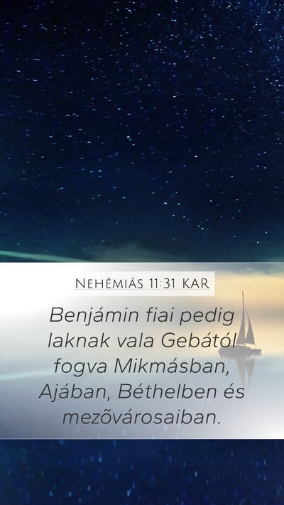 Nehémiás 11:31 KAR Bible Verse Image