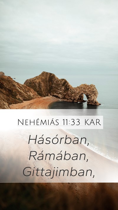 Nehémiás 11:33 KAR Bible Verse Image