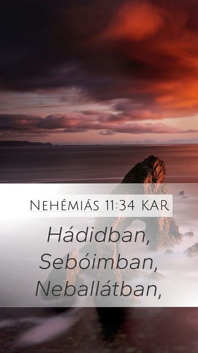 Nehémiás 11:34 KAR Bible Verse Image