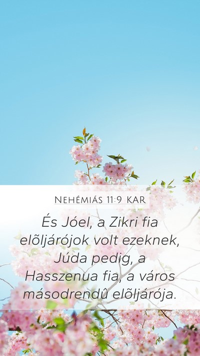 Nehémiás 11:9 KAR Bible Verse Image
