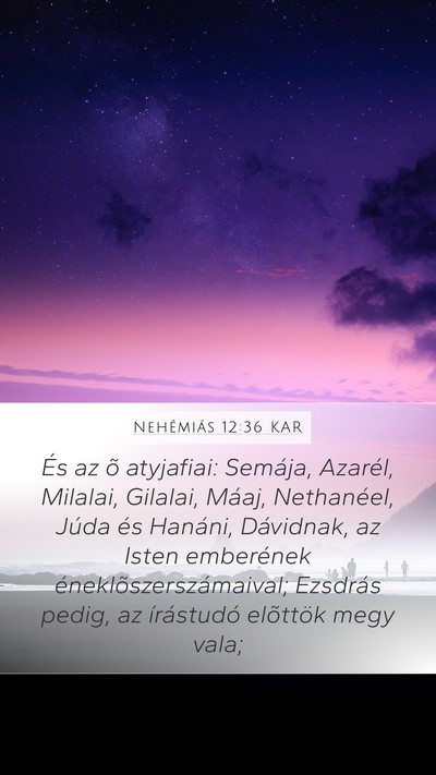 Nehémiás 12:36 KAR Bible Verse Image