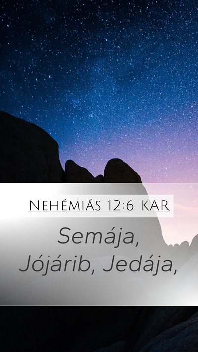 Nehémiás 12:6 KAR Bible Verse Image