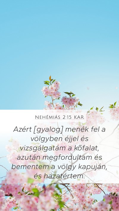 Nehémiás 2:15 KAR Bible Verse Image