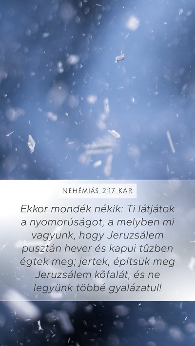Nehémiás 2:17 KAR Bible Verse Image