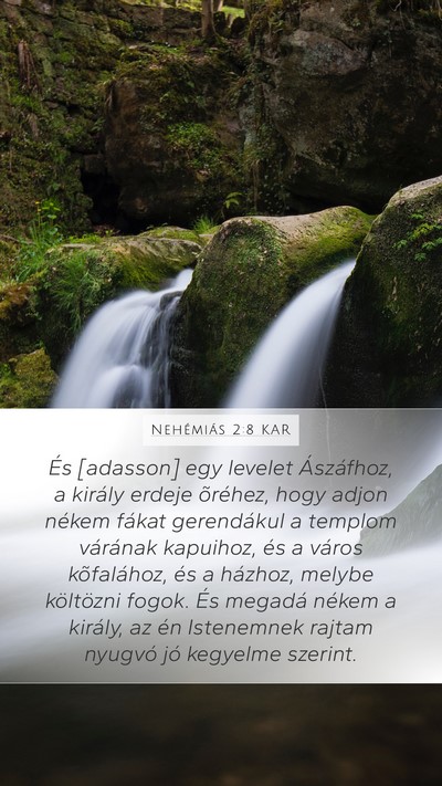 Nehémiás 2:8 KAR Bible Verse Image