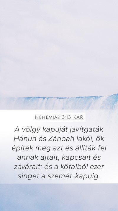 Nehémiás 3:13 KAR Bible Verse Image