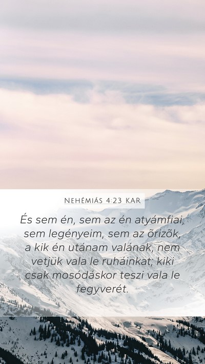 Nehémiás 4:23 KAR Bible Verse Image