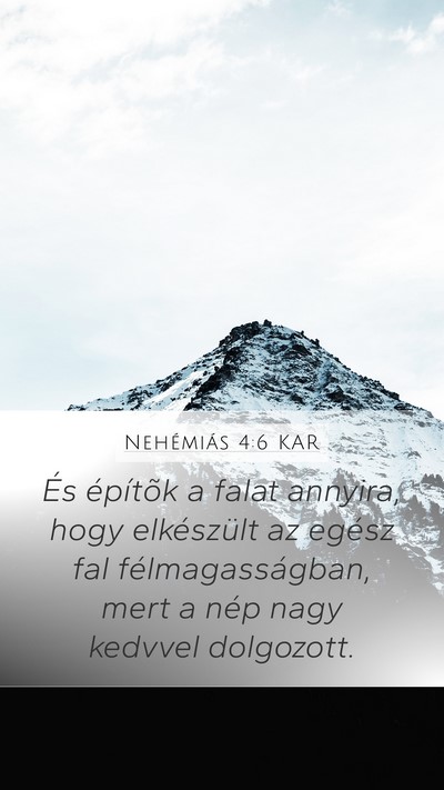 Nehémiás 4:6 KAR Bible Verse Image