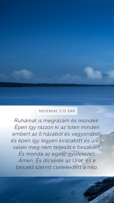 Nehémiás 5:13 KAR Bible Verse Image