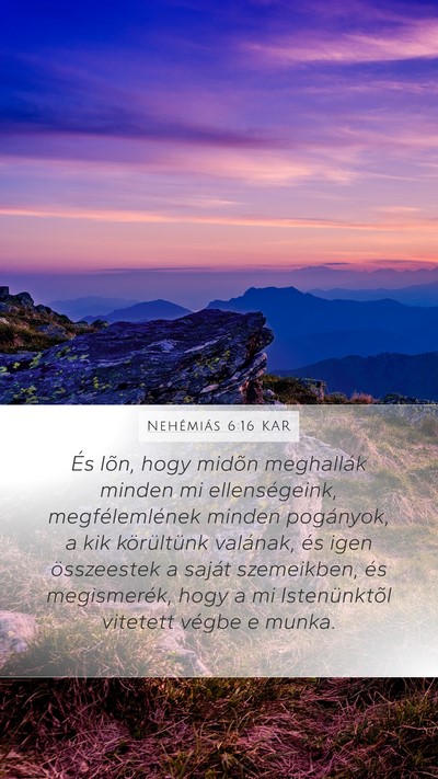 Nehémiás 6:16 KAR Bible Verse Image