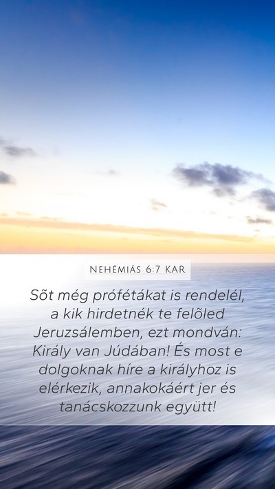 Nehémiás 6:7 KAR Bible Verse Image