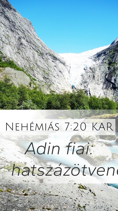 Nehémiás 7:20 KAR Mobile Phone Wallpaper - Adin fiai: - Mobile Bible Verse Wallpaper