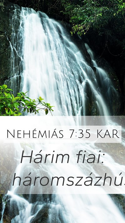 Nehémiás 7:35 KAR Bible Verse Image