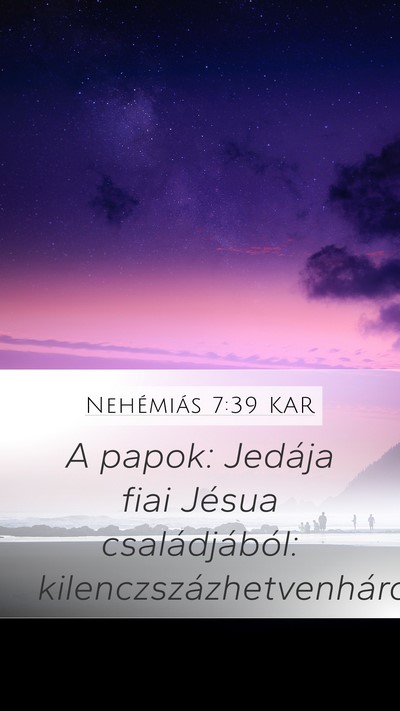 Nehémiás 7:39 KAR Bible Verse Image