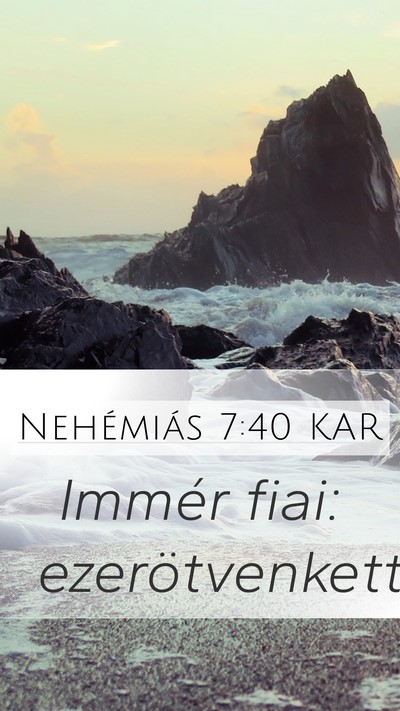 Nehémiás 7:40 KAR Bible Verse Image