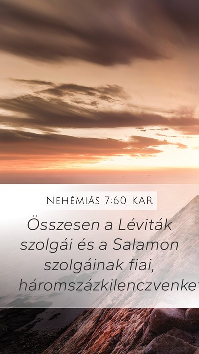 Nehémiás 7:60 KAR Bible Verse Image