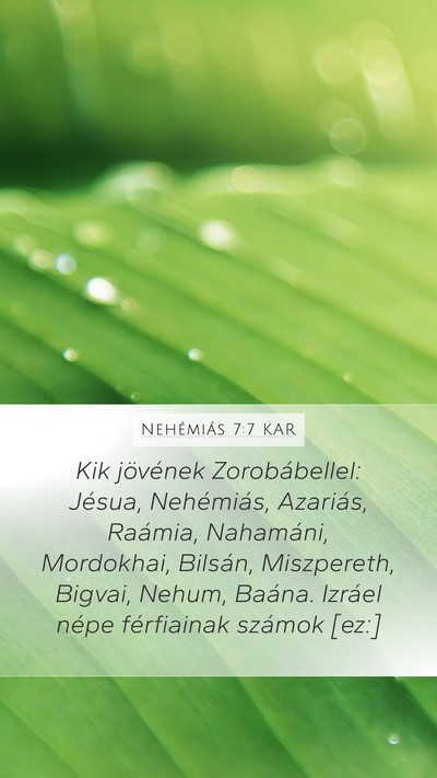 Nehémiás 7:7 KAR Bible Verse Image