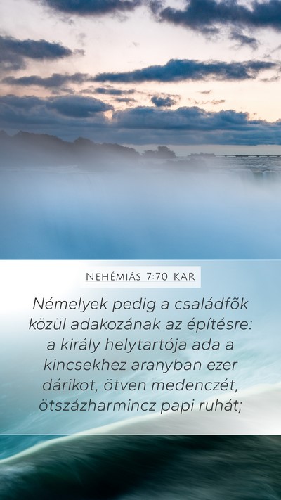 Nehémiás 7:70 KAR Bible Verse Image