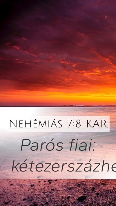 Nehémiás 7:8 KAR Bible Verse Image