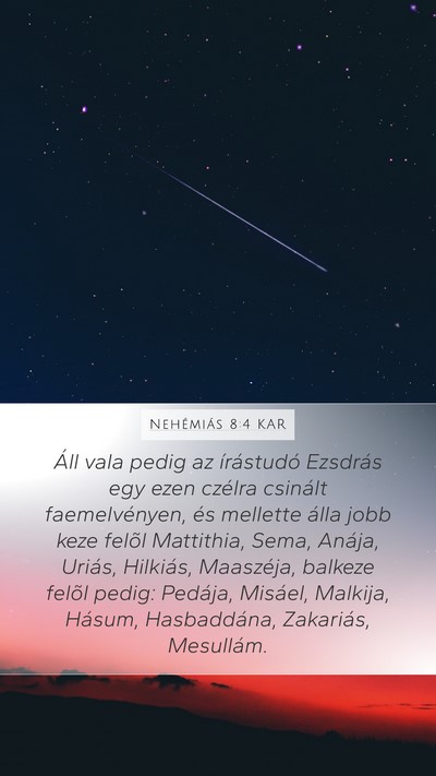 Nehémiás 8:4 KAR Bible Verse Image
